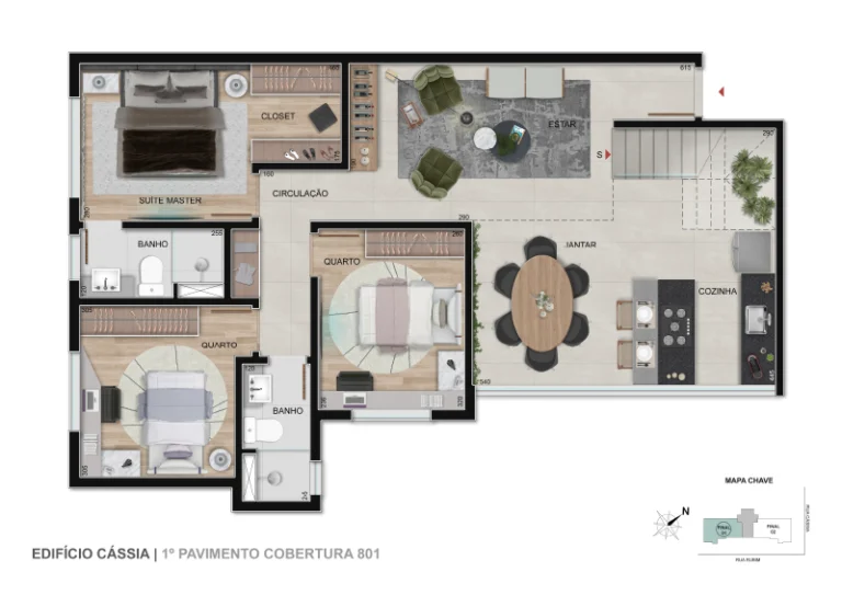 Planta Cobertura 1º Nível