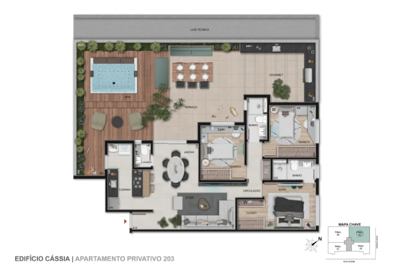 Planta Área Privativa